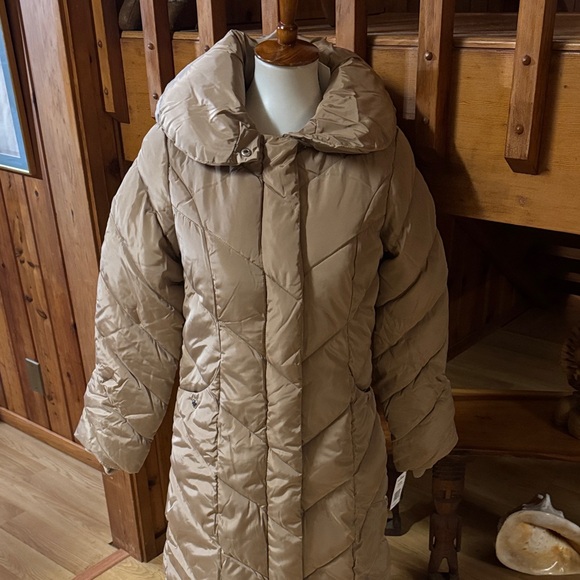 Steve Madden size XS New NWT Women's Tan Quilted Hooded Coat Parka jacket - Picture 9 of 10